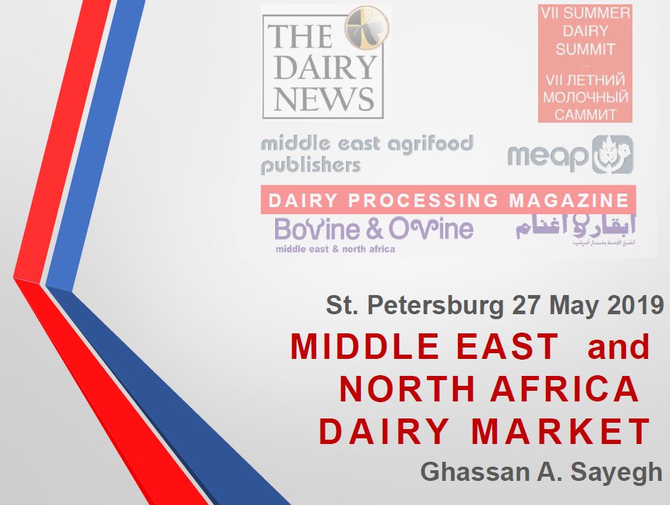 Молочный рынок Ближнего Востока и Северной Африки. Презентация от Ghassan Sayegh