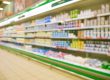 Полки с молочной продукцией